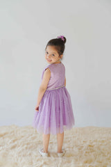 Lilac Pearl Party Dress
