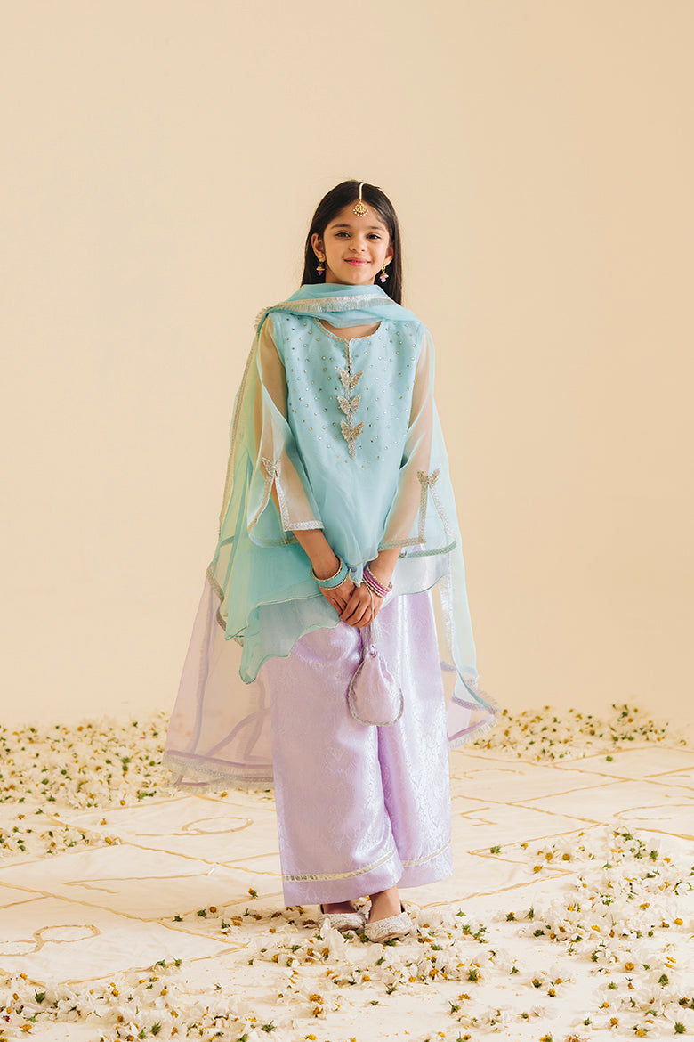 Gul-e-Yass – Lilac & Blue Butterfly Suit